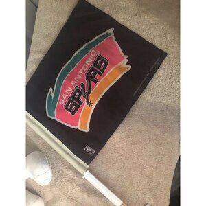 Vintage San Antonio Spurs Black/Pink Car Window‎ Flag